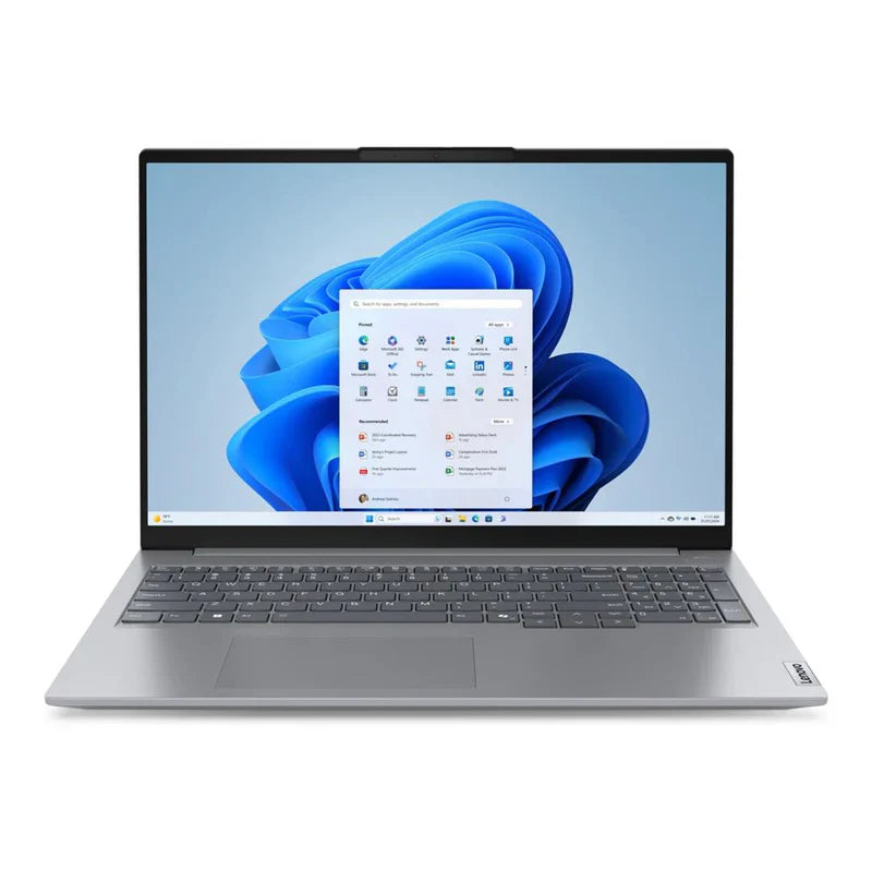 Lenovo ThinkBook 16 G7 ARB grey 16 inch WUXGA laptop AMD Ryzen 7 7735HS 16GB DDR5 RAM 512GB PCIe SSD Windows 11 Pro