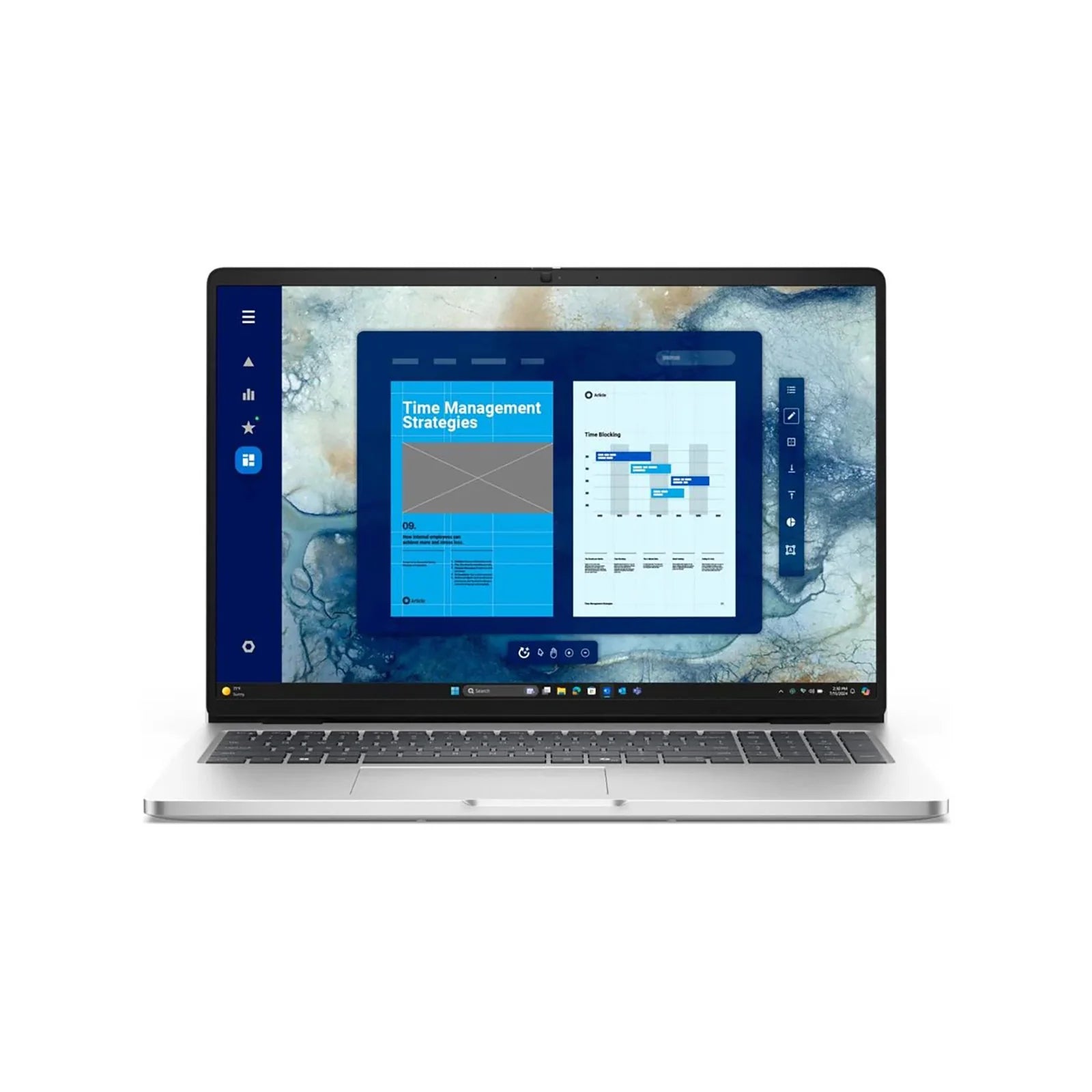 Dell Pro PC16250 16 inch notebook with Intel Core U7, 16GB RAM, 512GB SSD, and Windows 11 Pro for business and professional use