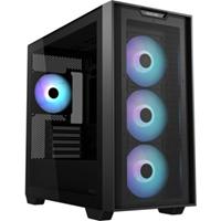 ASUS A21 PLUS ARGB mid tower PC chassis with RGB lighting and high airflow design for gaming builds