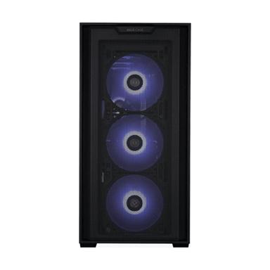 ASUS A21 PLUS ARGB mid tower PC chassis with RGB lighting and high airflow design for gaming builds
