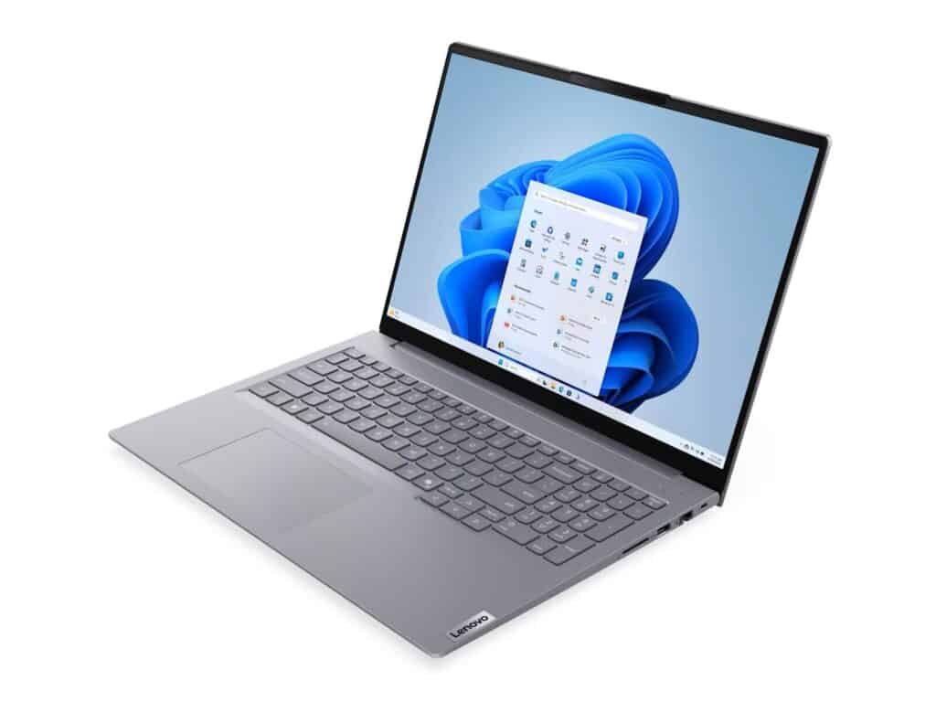 Lenovo ThinkBook 16 G9 IRL grey 16 inch WUXGA laptop Intel Core 5 210H 16GB DDR5 RAM 512GB PCIe SSD Windows 11 Pro