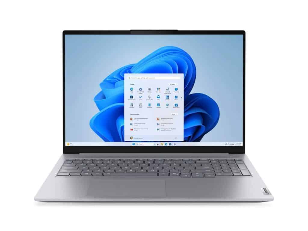 Lenovo ThinkBook 16 G9 IRL grey 16 inch WUXGA laptop Intel Core 5 210H 16GB DDR5 RAM 512GB PCIe SSD Windows 11 Pro