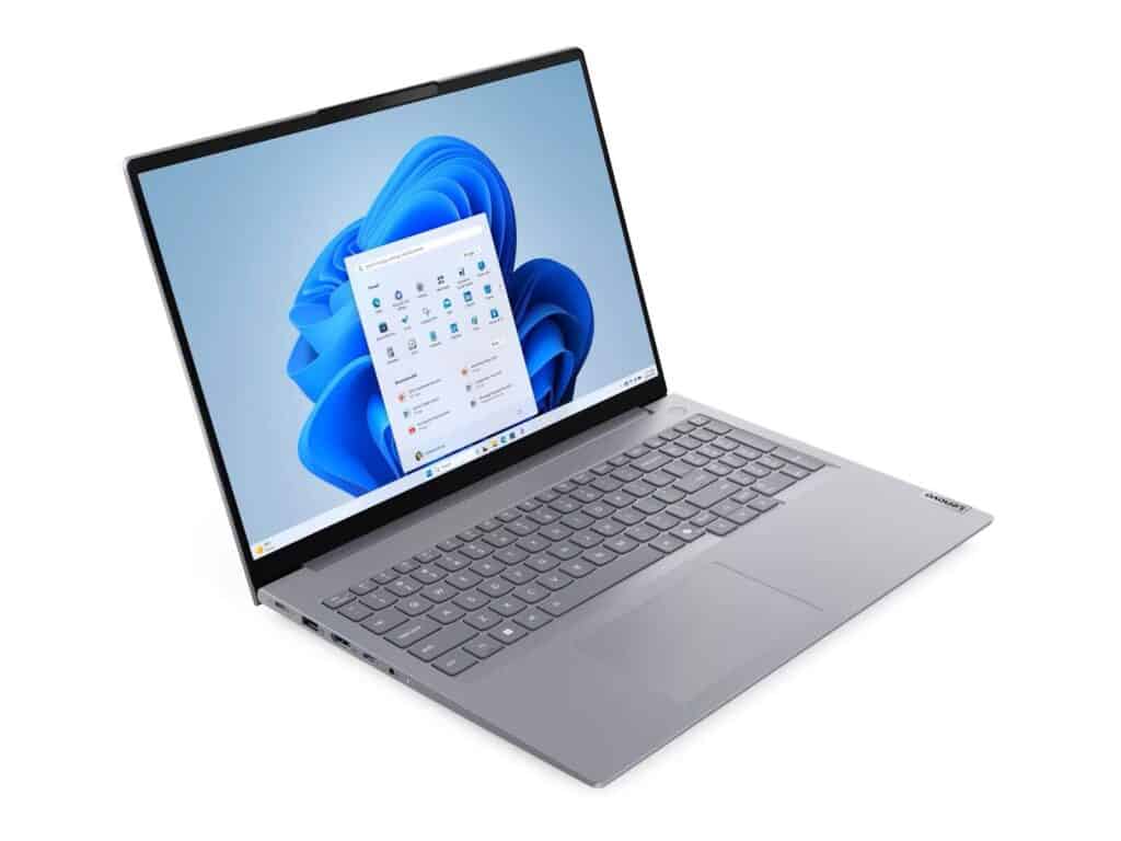 Lenovo ThinkBook 16 G9 IRL grey 16 inch WUXGA laptop Intel Core 5 210H 16GB DDR5 RAM 512GB PCIe SSD Windows 11 Pro