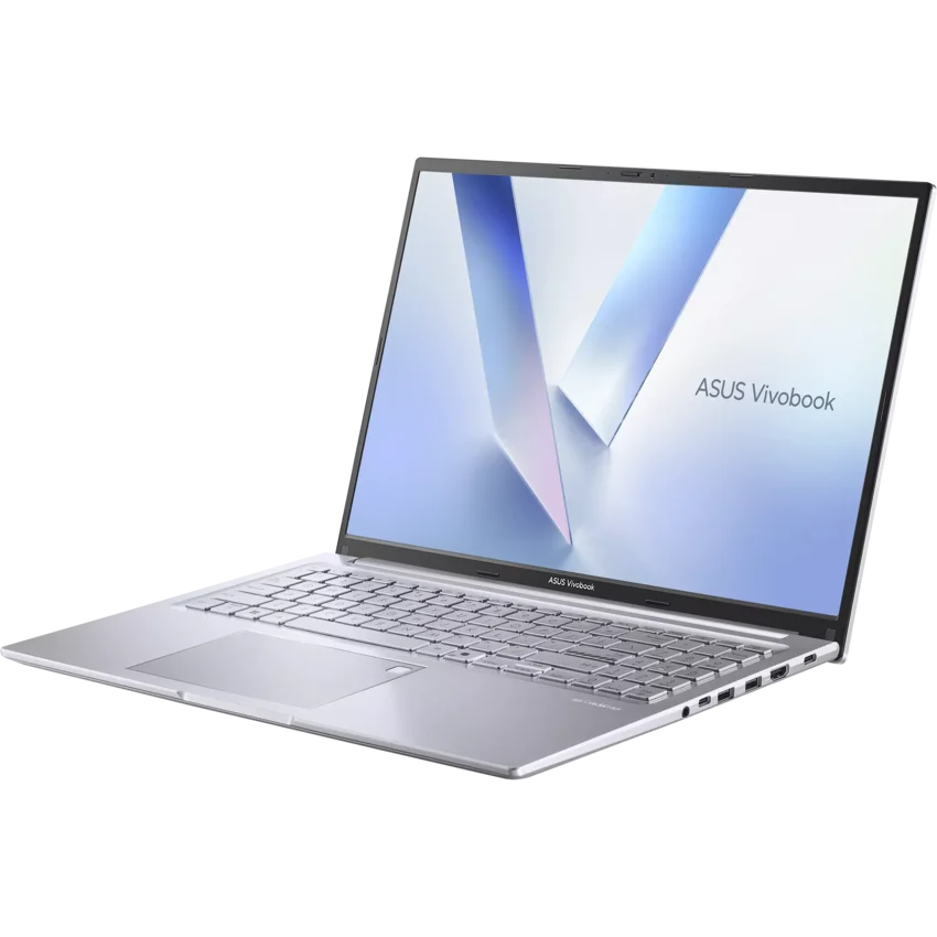 ASUS Vivobook 16 M1605NAQ silver 16 inch WUXGA laptop AMD Ryzen 5 150 16GB RAM 512GB SSD backlit keyboard Windows 11 Home