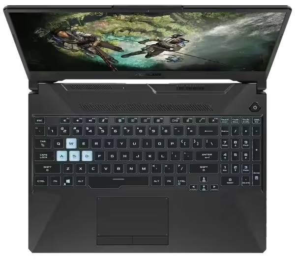 ASUS TUF Gaming A15 FA506NCQ grey 15.6 inch FHD 144Hz laptop AMD Ryzen 7 170 16GB DDR5 512GB SSD RTX 3050 Windows 11 Home