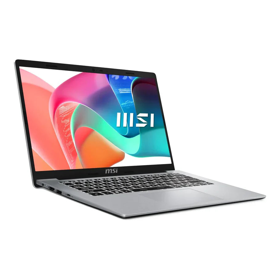 MSI Modern 14 Urban Silver laptop Intel Core 7 150U 16GB DDR5 RAM 512GB SSD 14 inch FHD Windows 11 Home