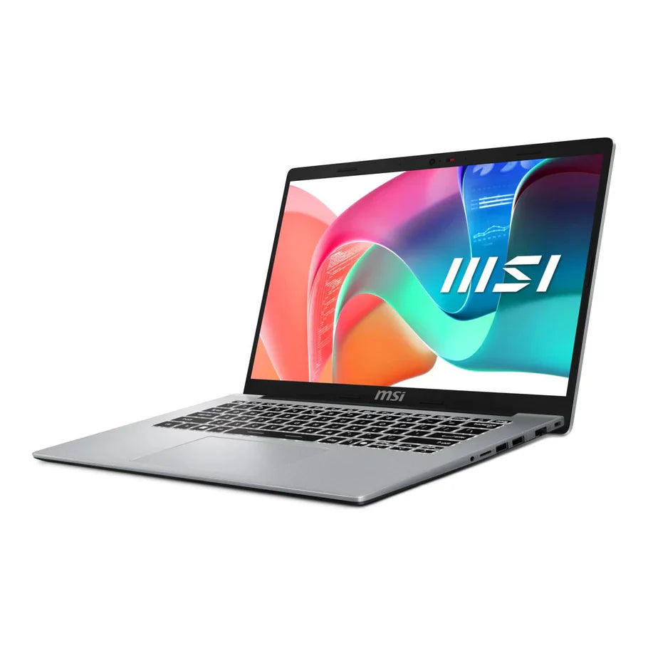 MSI Modern 14 Urban Silver laptop Intel Core 7 150U 16GB DDR5 RAM 512GB SSD 14 inch FHD Windows 11 Home
