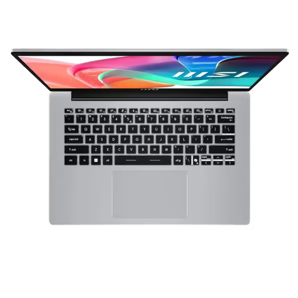 MSI Modern 14 Urban Silver laptop Intel Core 5 120 16GB DDR5 RAM 512GB SSD 14 inch FHD Windows 11 Home
