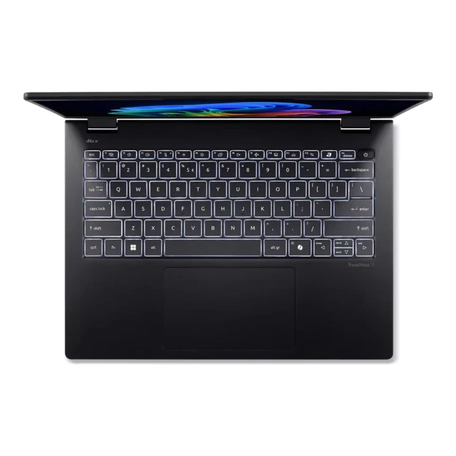 Acer TravelMate P6 14 AI grey touchscreen laptop Intel Core Ultra 7 268V 32GB RAM 1TB SSD 14 inch WUXGA Touch Windows 11 Professional
