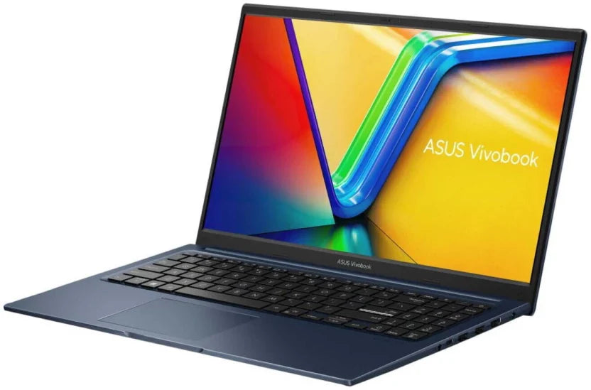 ASUS Vivobook 15 blue laptop with 15.6 inch FHD display, Intel Core i3-1215U, 16GB RAM, 512GB SSD and Windows 11 Home